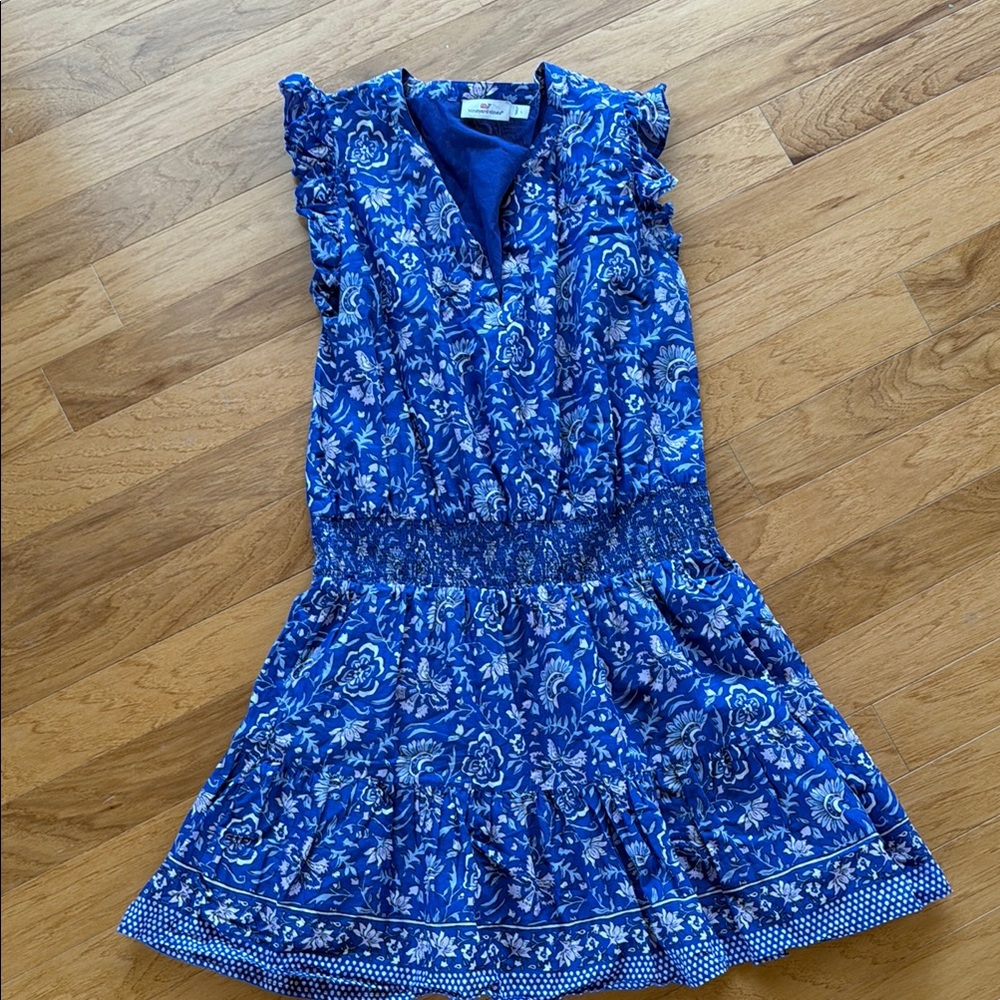 Vineyard Vines Floral Blue Dress